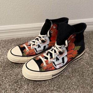 Converse All Star Black Dia De Los Muertos Men’s 9 Women's 11 Halloween
